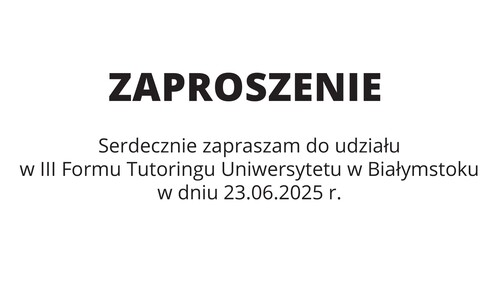 zaproszenie