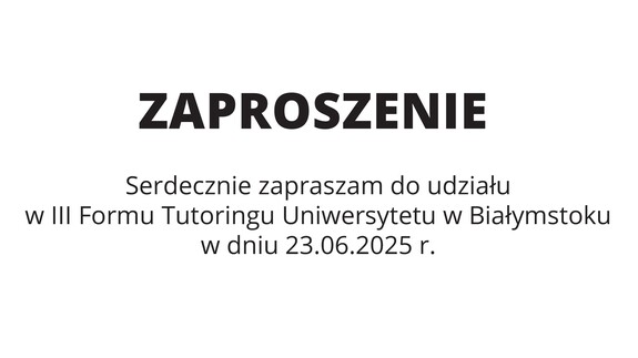 zaproszenie